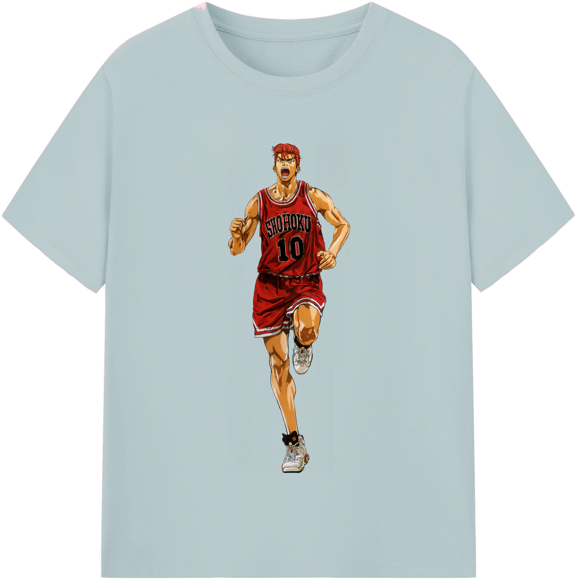 SLAM DUNK／スラムダンク 綿100％半袖Tシャツ（フロントプリント）